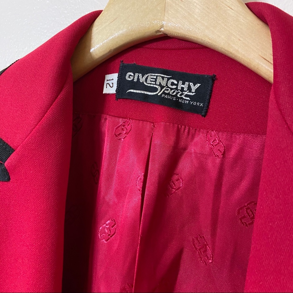 GIVENCHY Vintage Red Blazer 12 - Picture 6 of 7